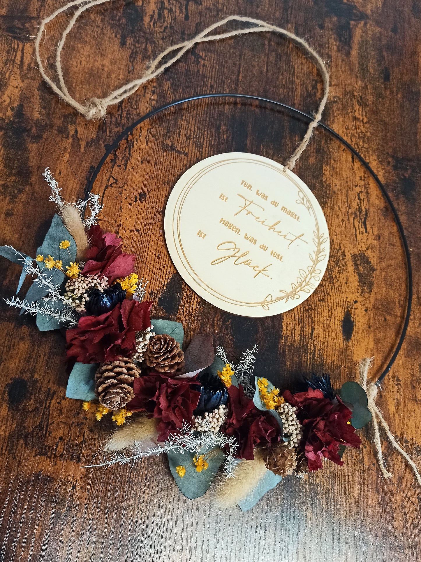 Scheibe - Tun was du magst ist Freiheit, mögen was du tust ist Glück