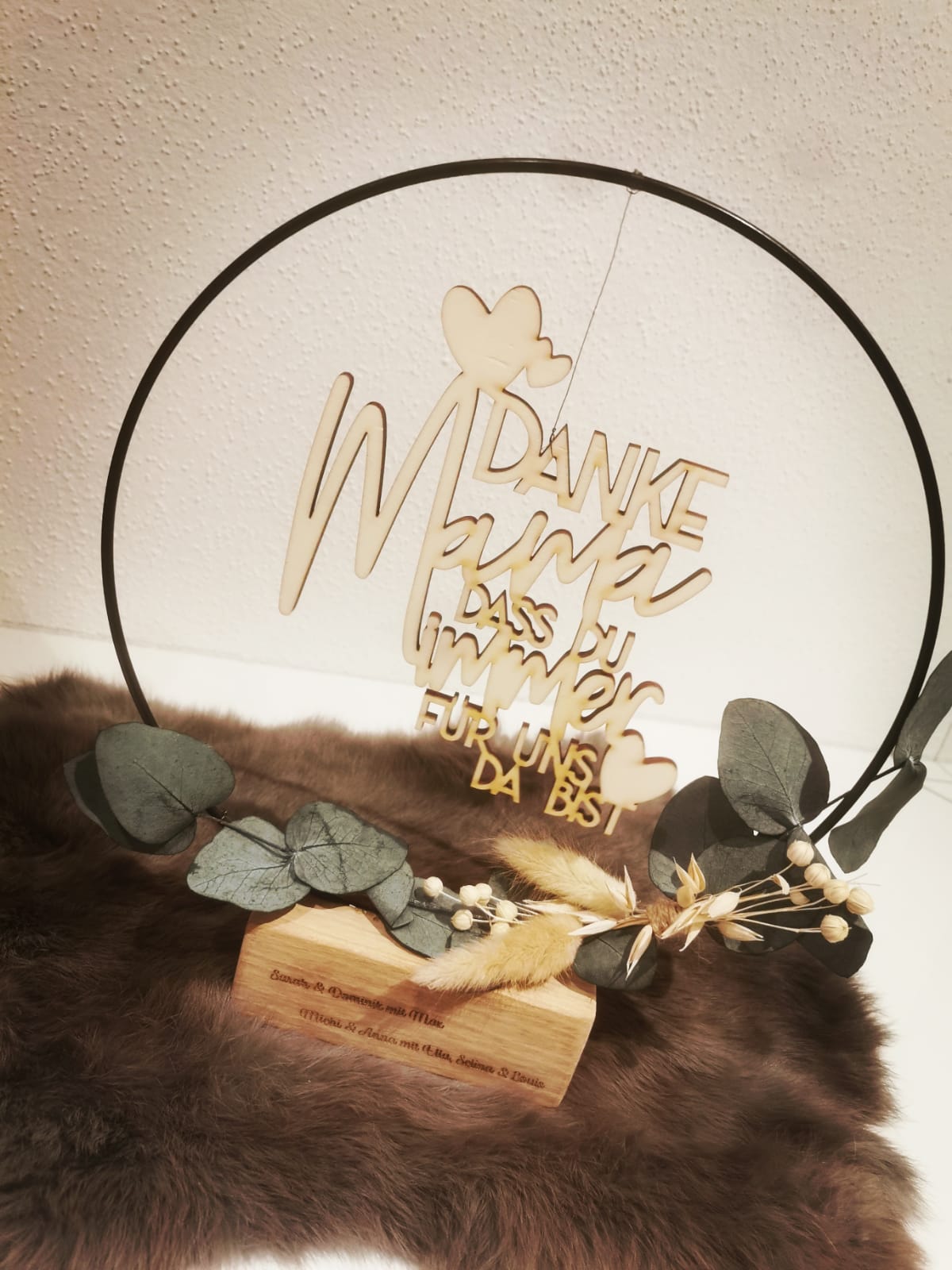 Holzspruch - Danke Mama