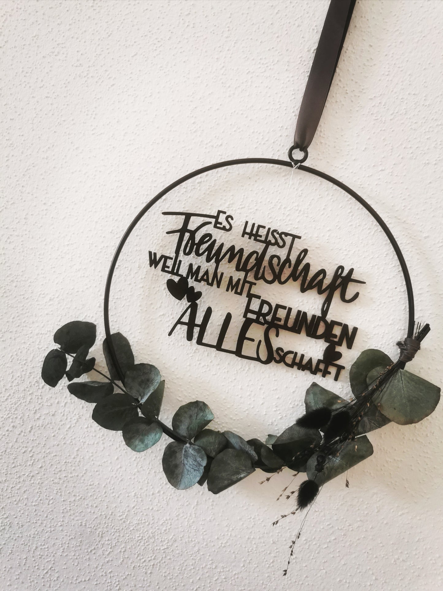 Holzspruch - Es heisst Freundschaft