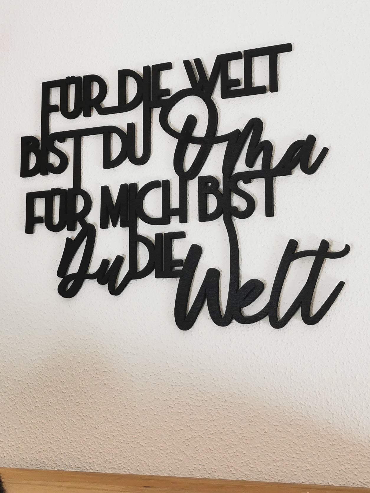 Holzspruch - Für die Welt bist du Oma