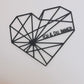 Wandbild - Herz Origami - Ich & Du. Immer