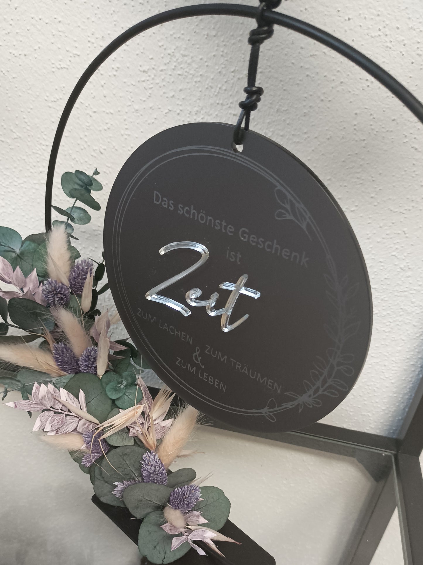 Scheibe 3D - Das schönste Geschenk ist Zeit