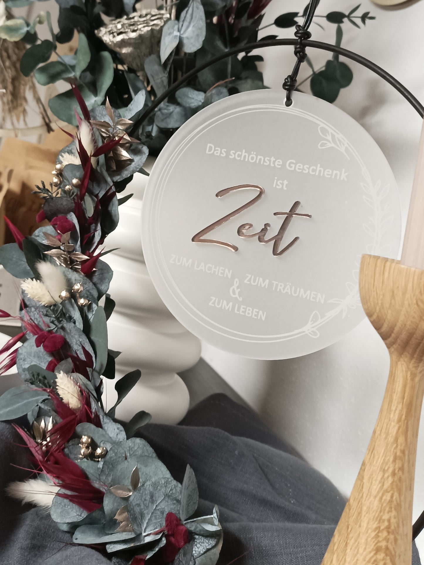 Scheibe 3D - Das schönste Geschenk ist Zeit