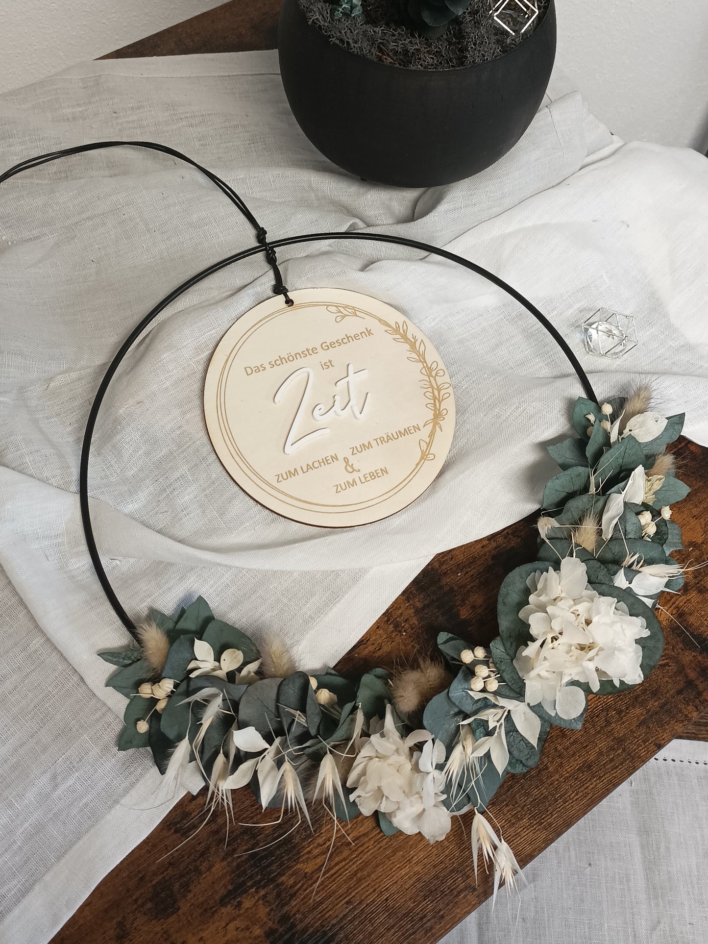 Scheibe 3D - Das schönste Geschenk ist Zeit