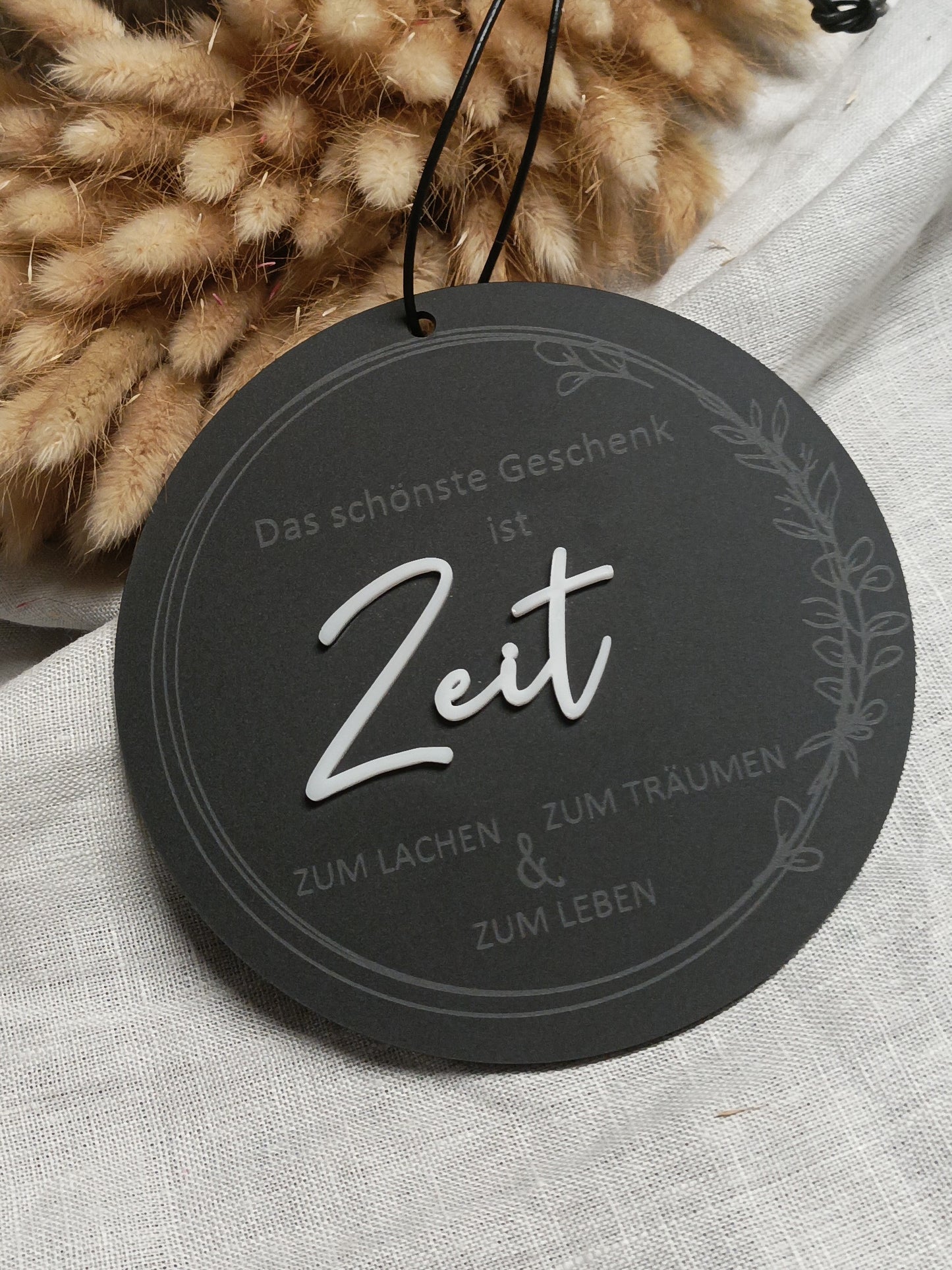 Scheibe 3D - Das schönste Geschenk ist Zeit