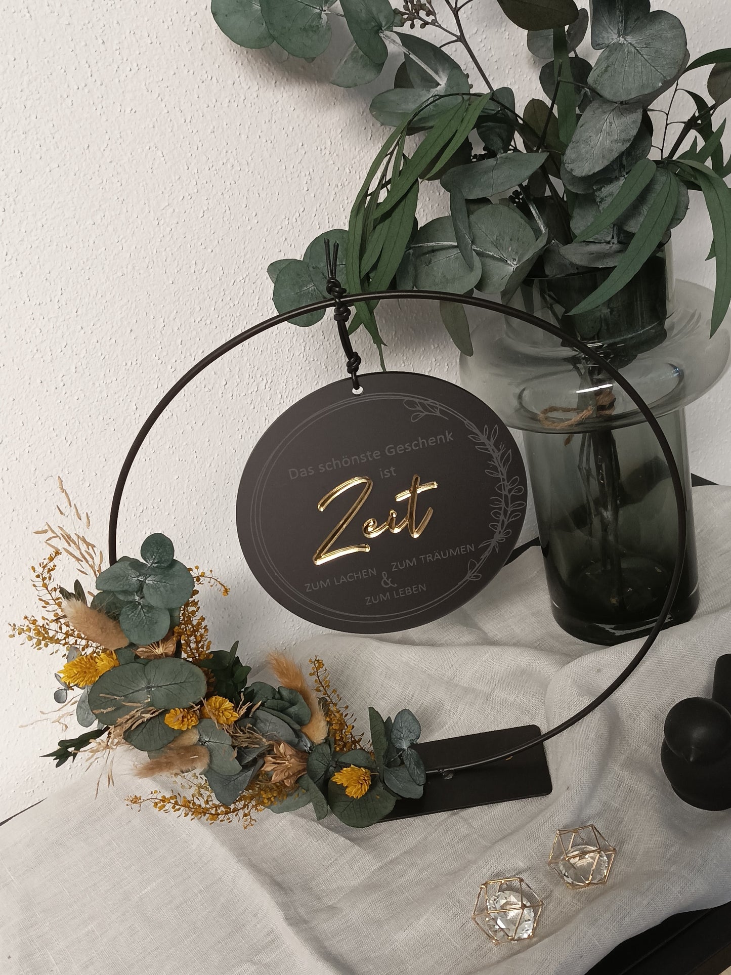 Scheibe 3D - Das schönste Geschenk ist Zeit