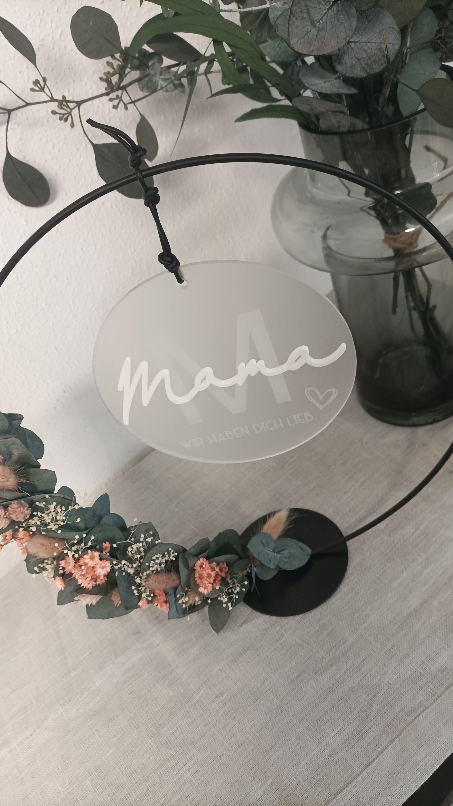 Scheibe 3D - Mama wir haben dich lieb