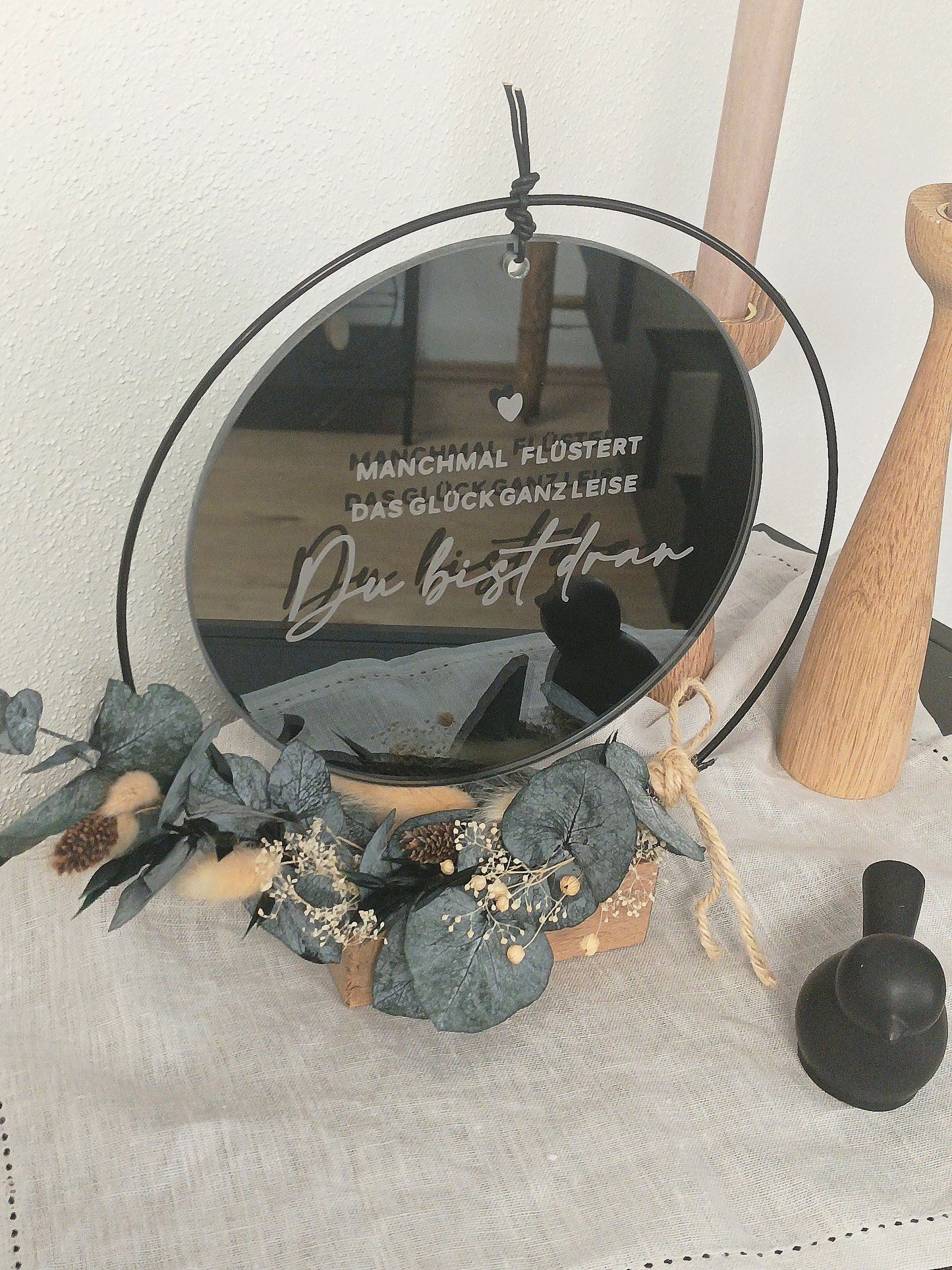 Spiegel rund - Manchmal flüstert das Glück ganz leise - Du bist dran