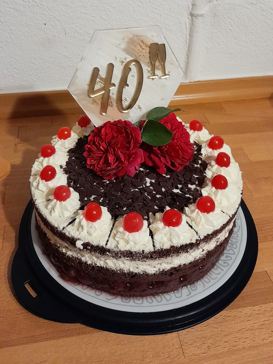 Caketopper 3D - Hexagon personalisiert