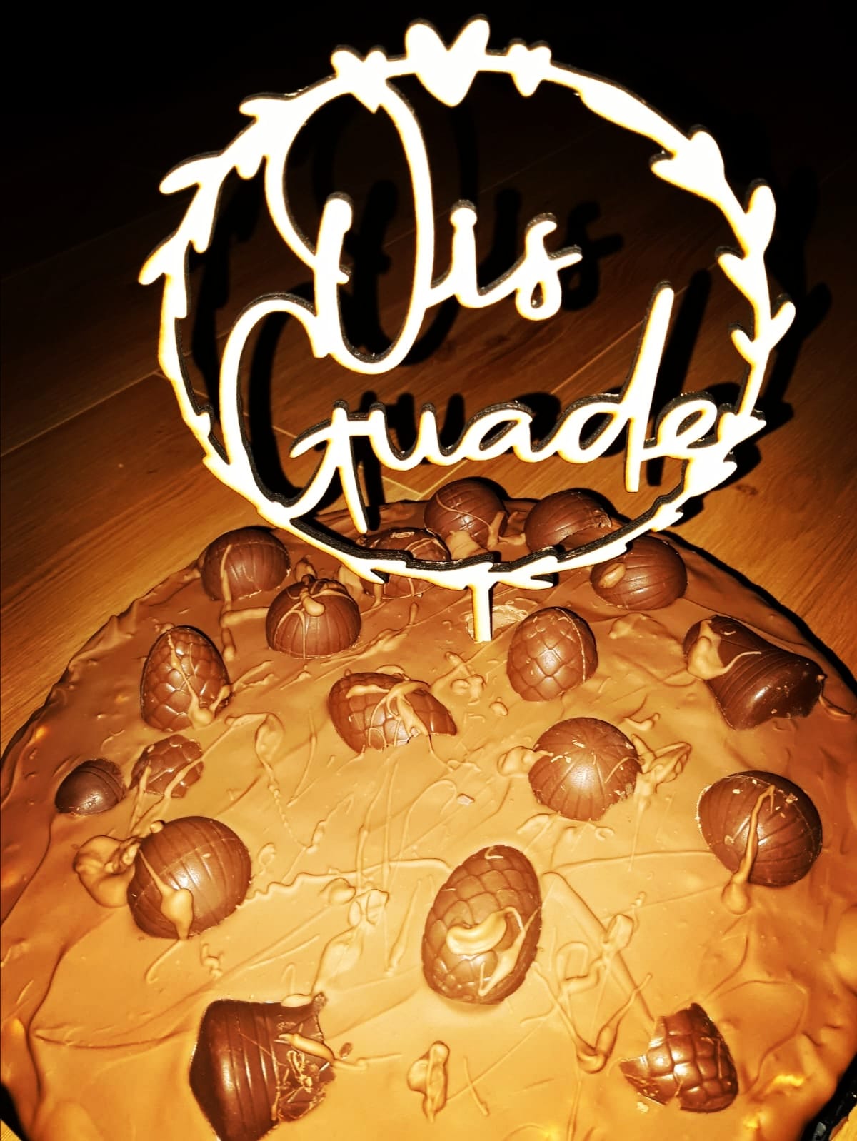 Caketopper Geburtstag - Herzrahmen - Ois Guade