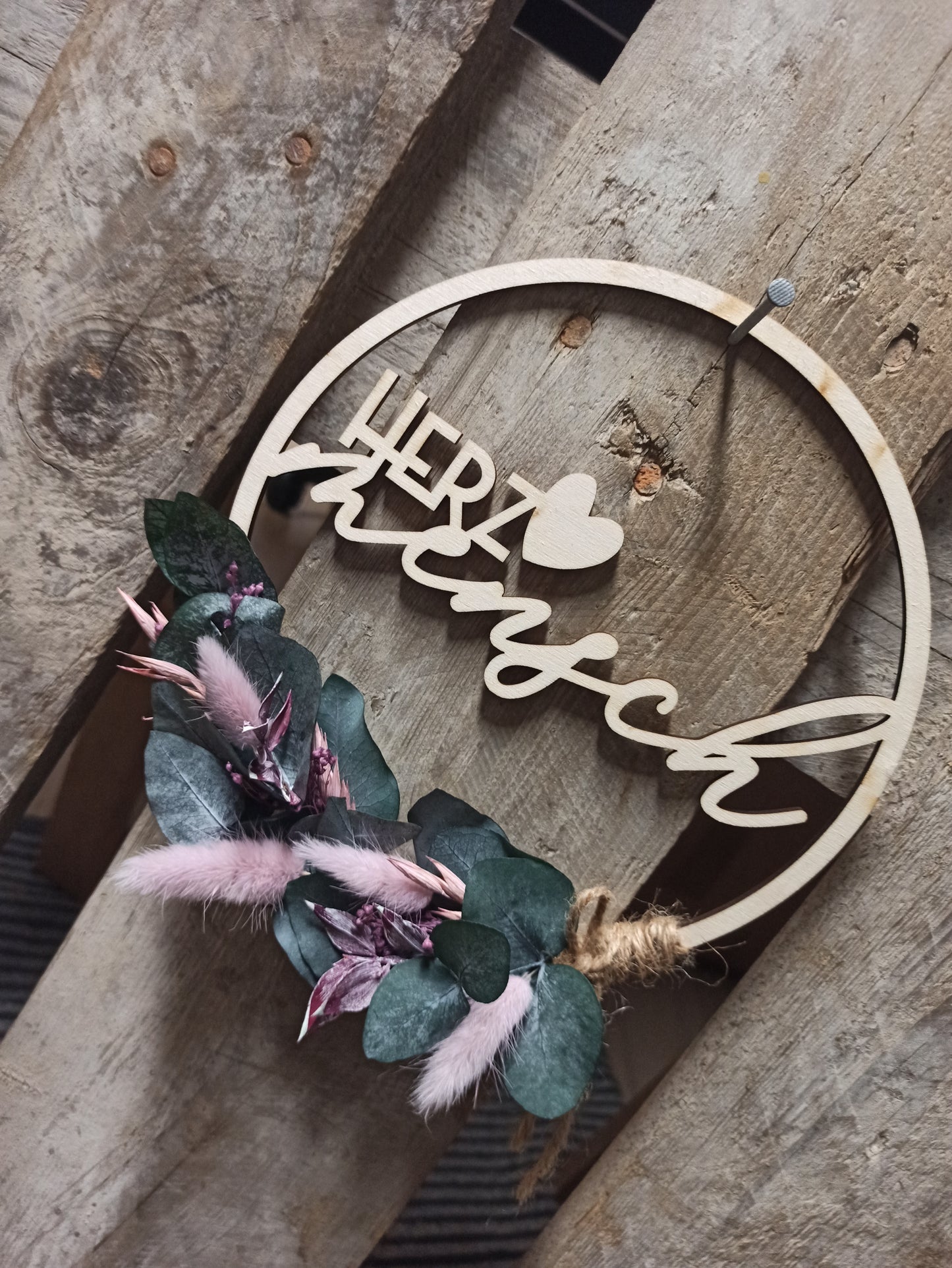 Floralhoop Türkranz - Herzmensch