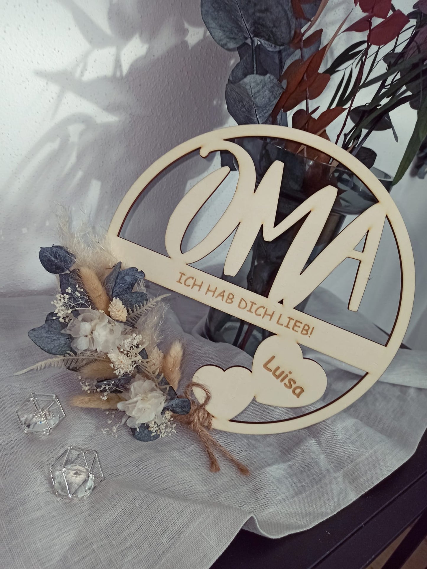 Floralhoop Türkranz - Oma - Ich hab dich lieb