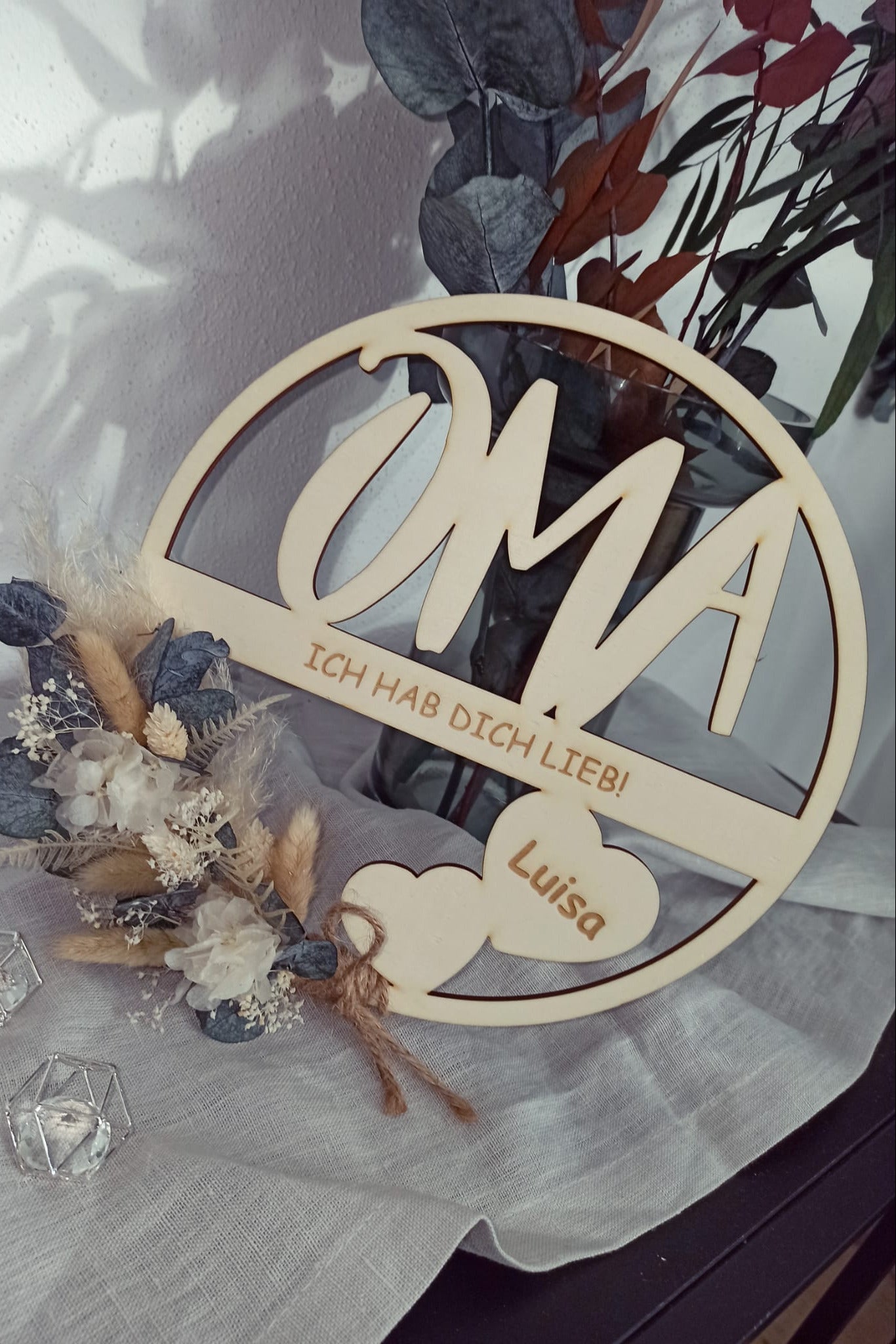 Floralhoop Türkranz - Oma - Ich hab dich lieb