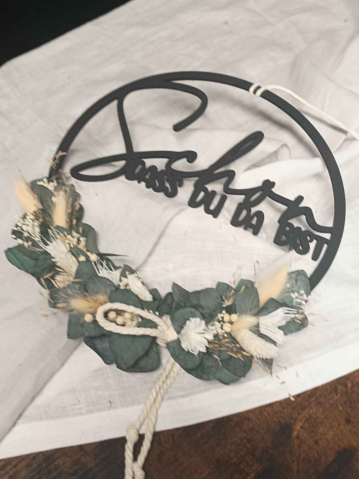 Floralhoop Türkranz - Schön dass du da bist