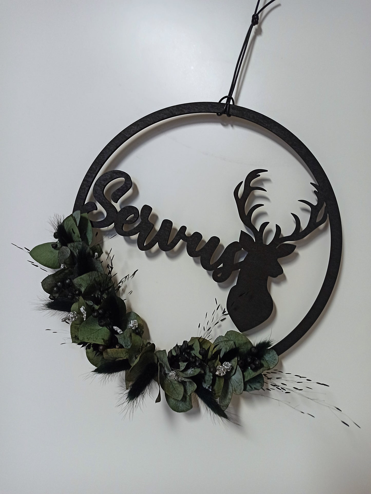 Floralhoop Türkranz - Servus mit Hirsch