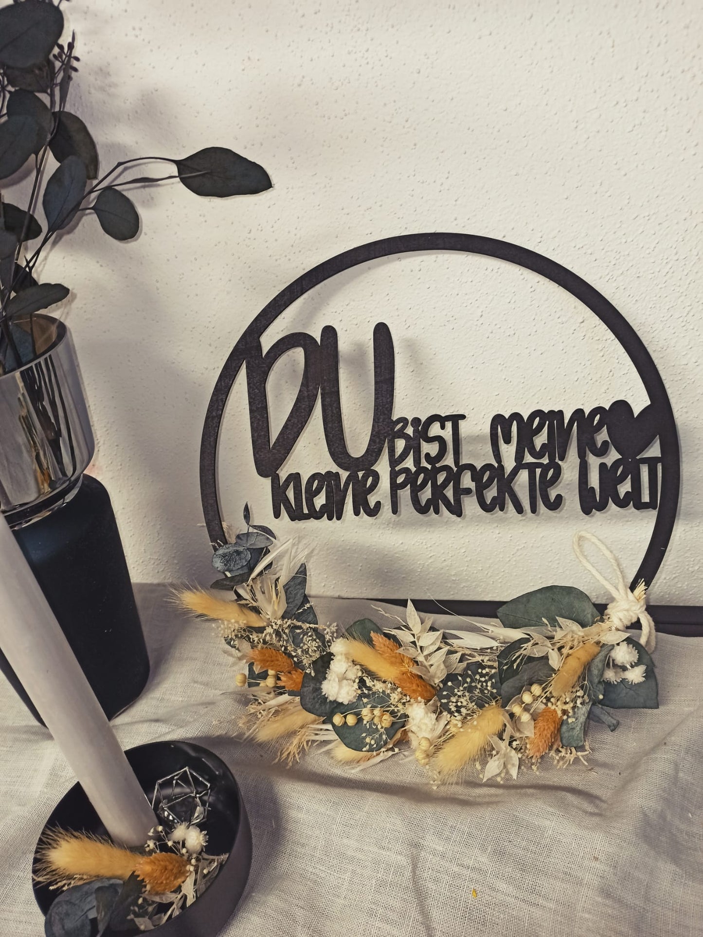 Floralhoop Türkranz - Du bist meine kleine perfekte Welt