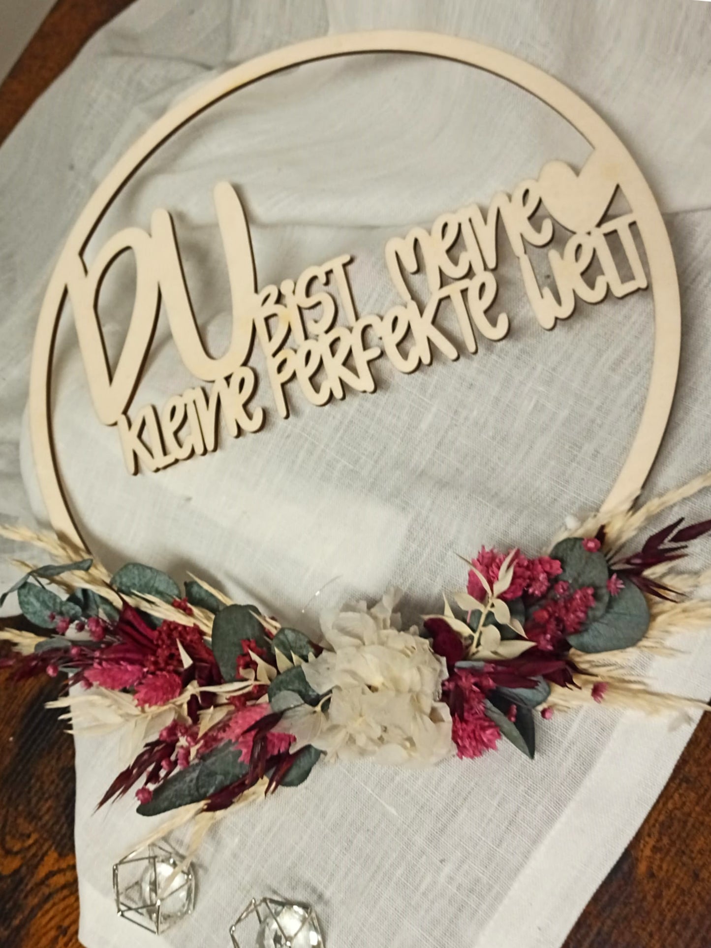 Floralhoop Türkranz - Du bist meine kleine perfekte Welt