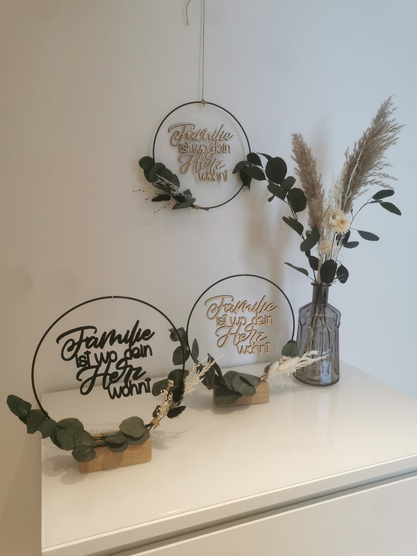 Holzspruch - Familie ist wo deinHerz wohnt