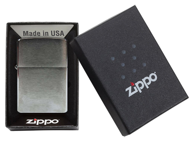 Zippo chrom gebürstet