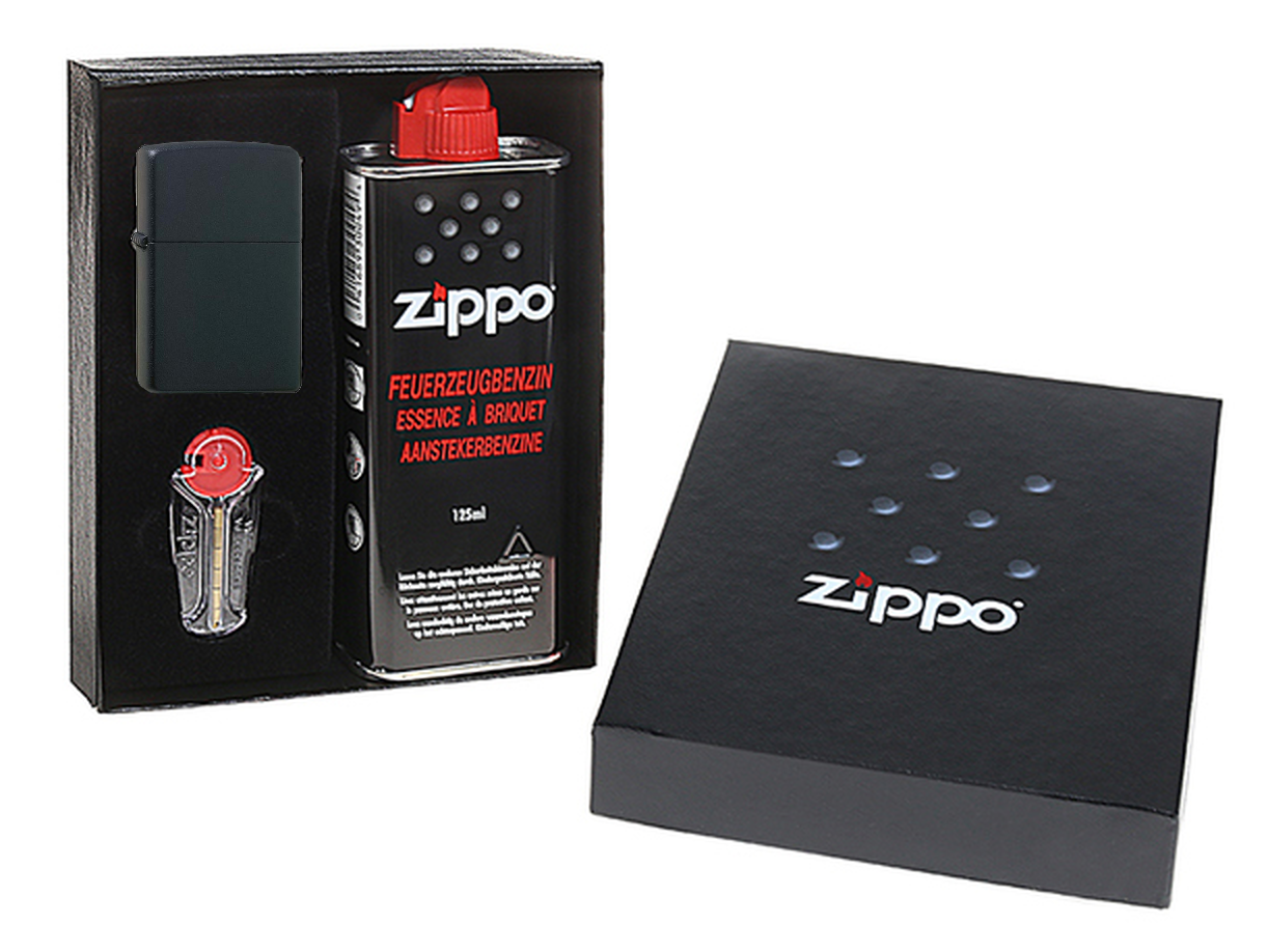 Zippo schwarz matt