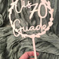 Caketopper Geburtstag - Herzrahmen - Ois Guade mit Alter
