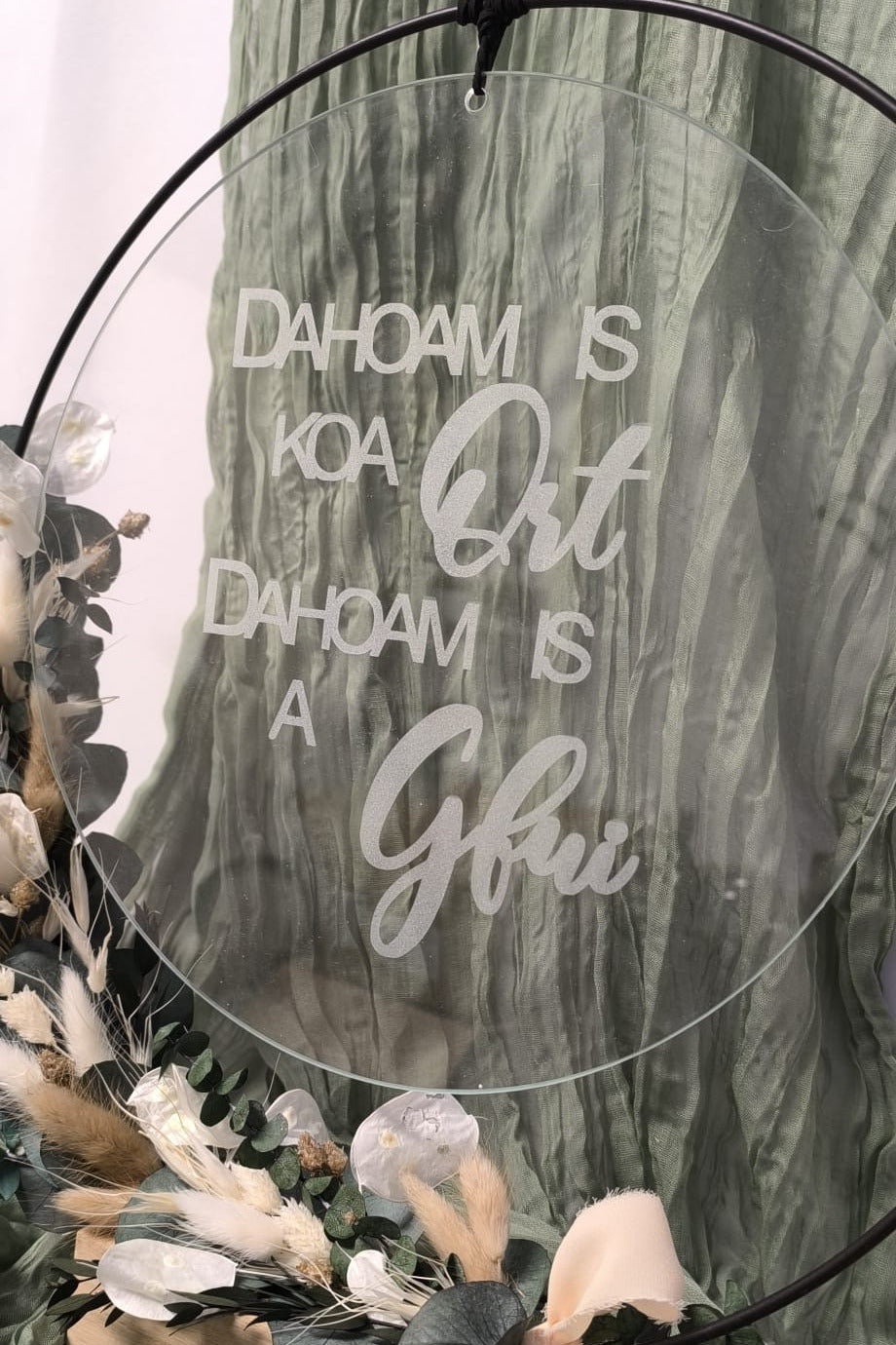 Glasscheibe - Dahoam is koa Ort