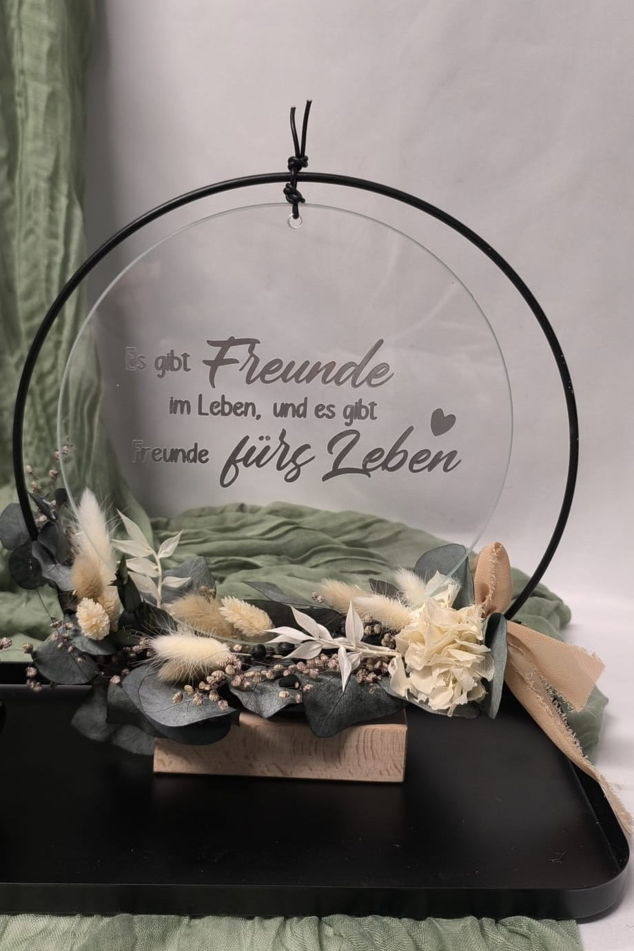 Glasscheibe - Es gibt Freunde im Leben und es gibt Freunde fürs Leben