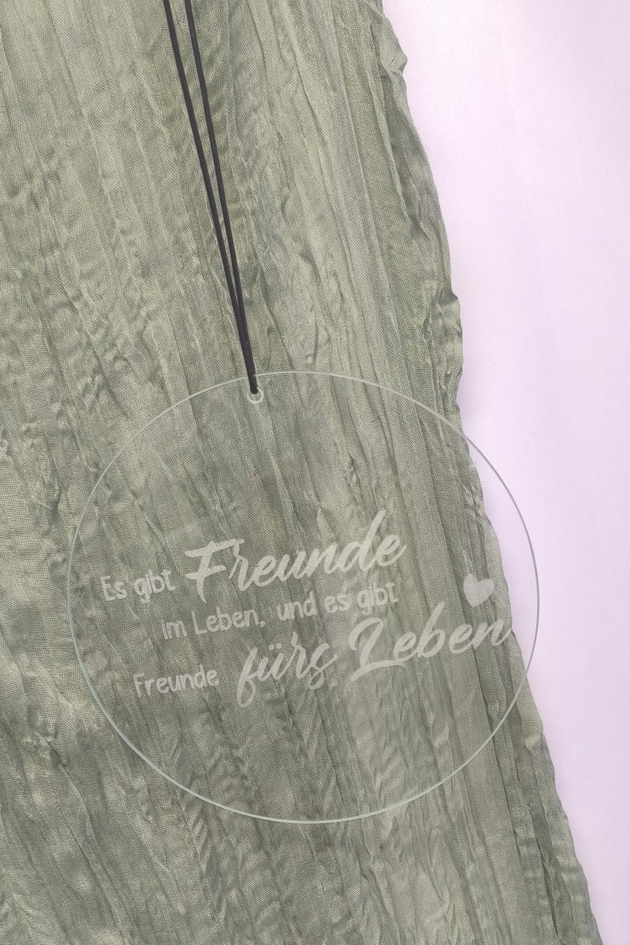 Glasscheibe - Es gibt Freunde im Leben und es gibt Freunde fürs Leben