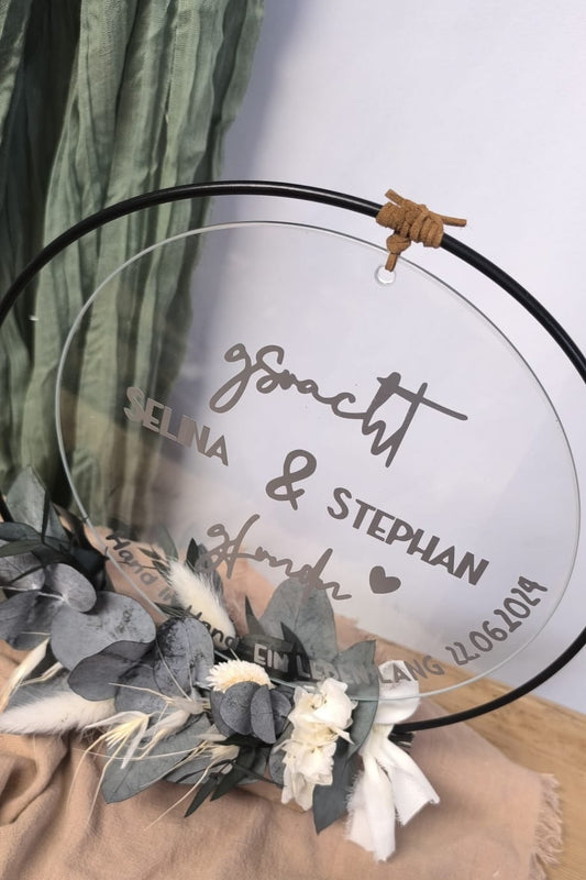 Glasscheibe Hochzeit - gsuacht & gfundn