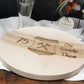 Holzbrett Brotzeitbrett rund - Logo