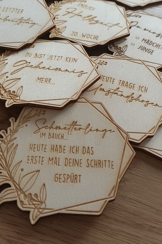 Meilensteinkarten Schwangerschaft