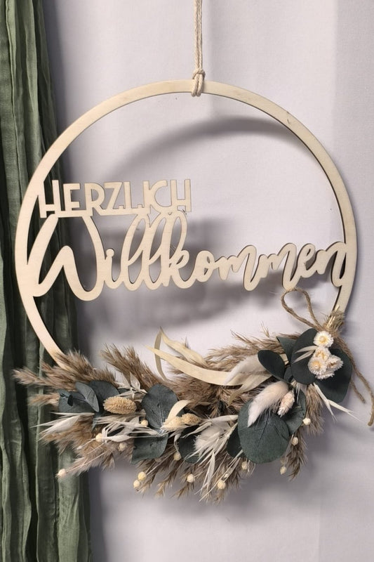 Floralhoop Türkranz - Herzlich Willkommen