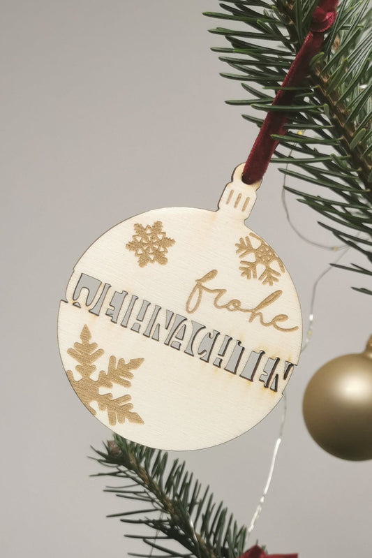 Anhänger Weihnachten | Christbaum - frohe Weihnachten