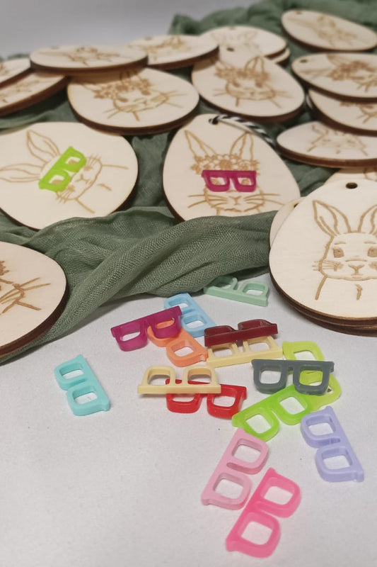 Osteranhänger - Osterhase mit Sonnenbrille 3D