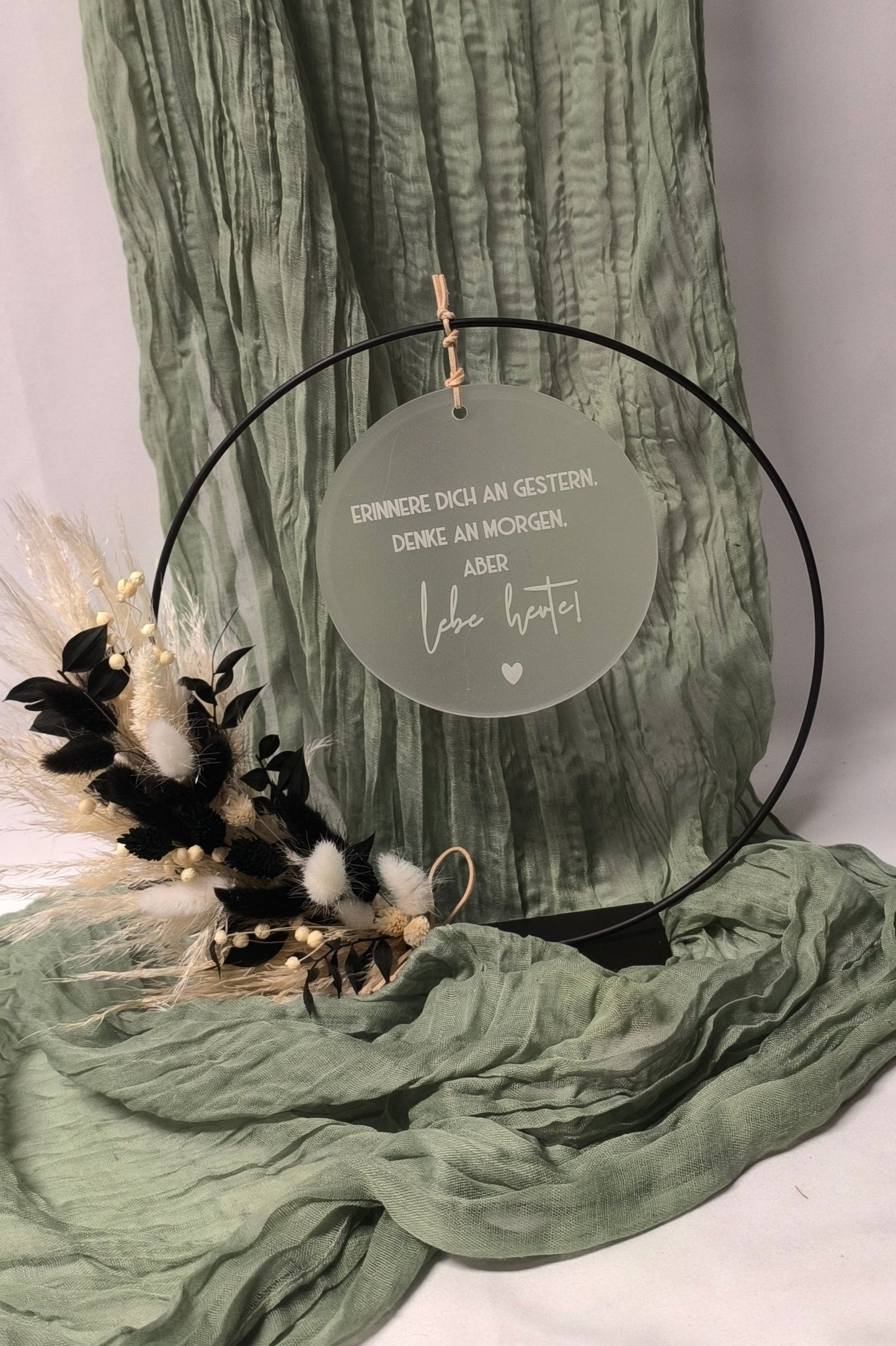 trockenblumen aufbewahren Stand-Metallring mit Trockenblumen – Kleiner Falke