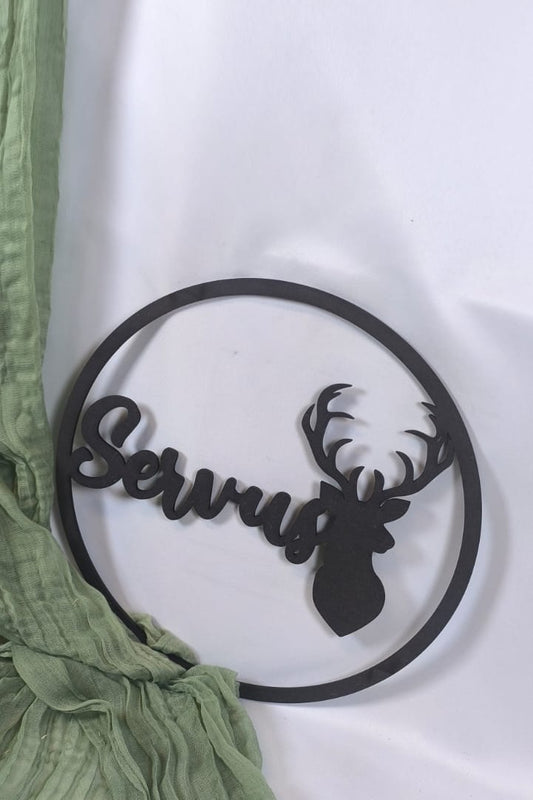Floralhoop Türkranz - Servus mit Hirsch