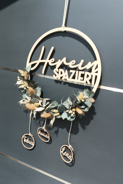 Floralhoop Türkranz - Hereinspaziert - innen
