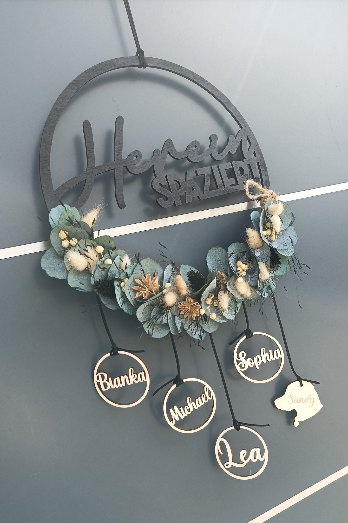 Floralhoop Türkranz - Hereinspaziert - innen