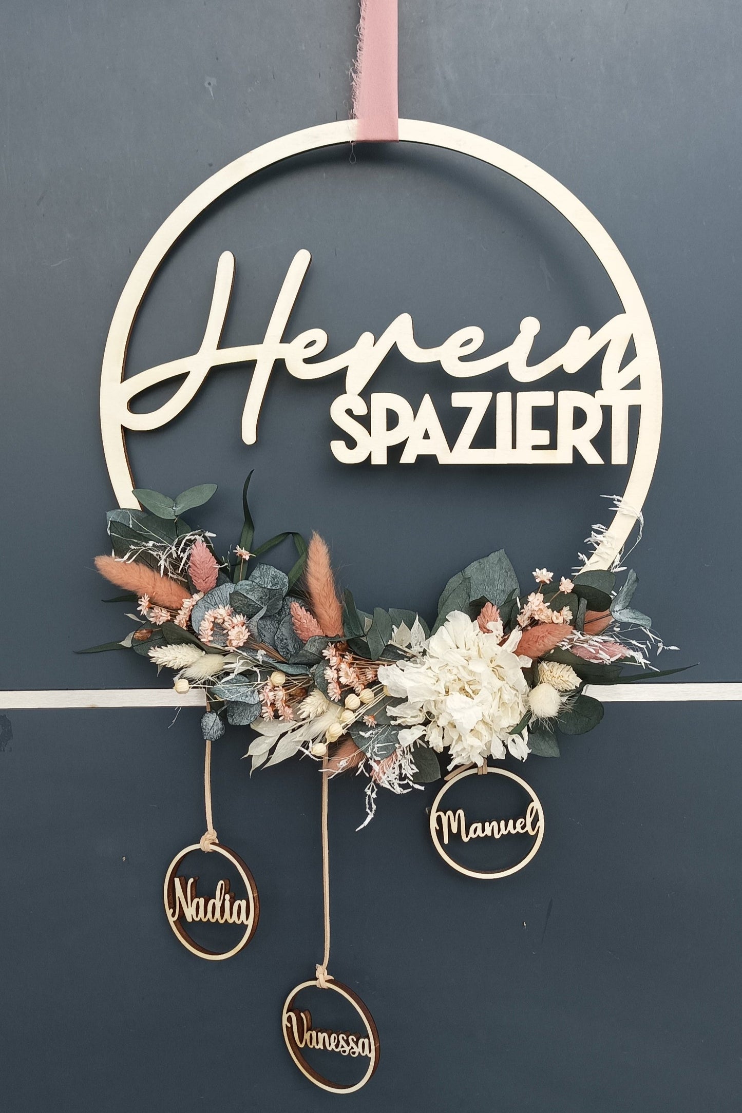 Floralhoop Türkranz - Hereinspaziert - innen