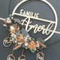 Floralhoop Türkranz - Familienname innen