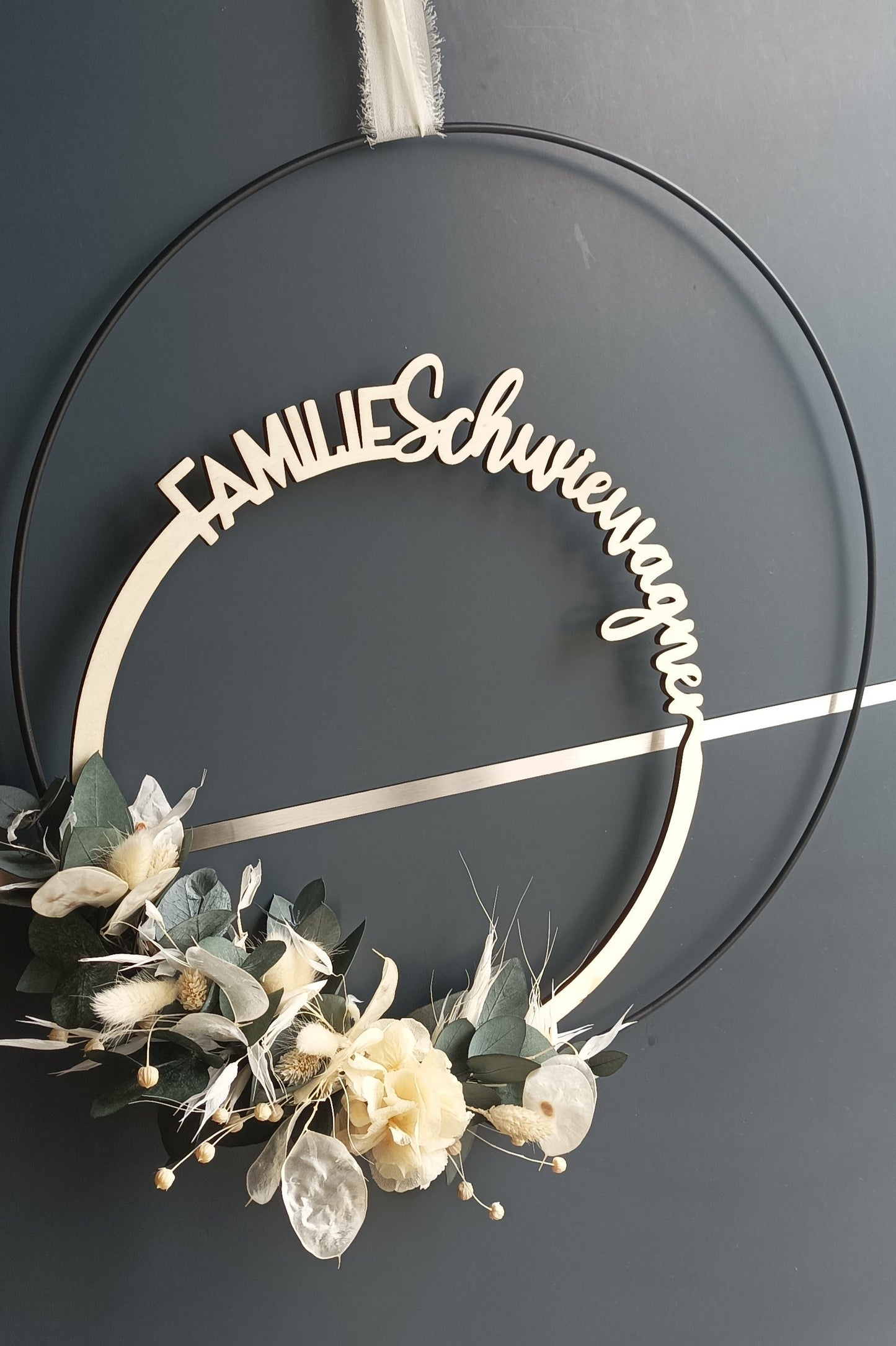 Floralhoop Türkranz - Familienname außen
