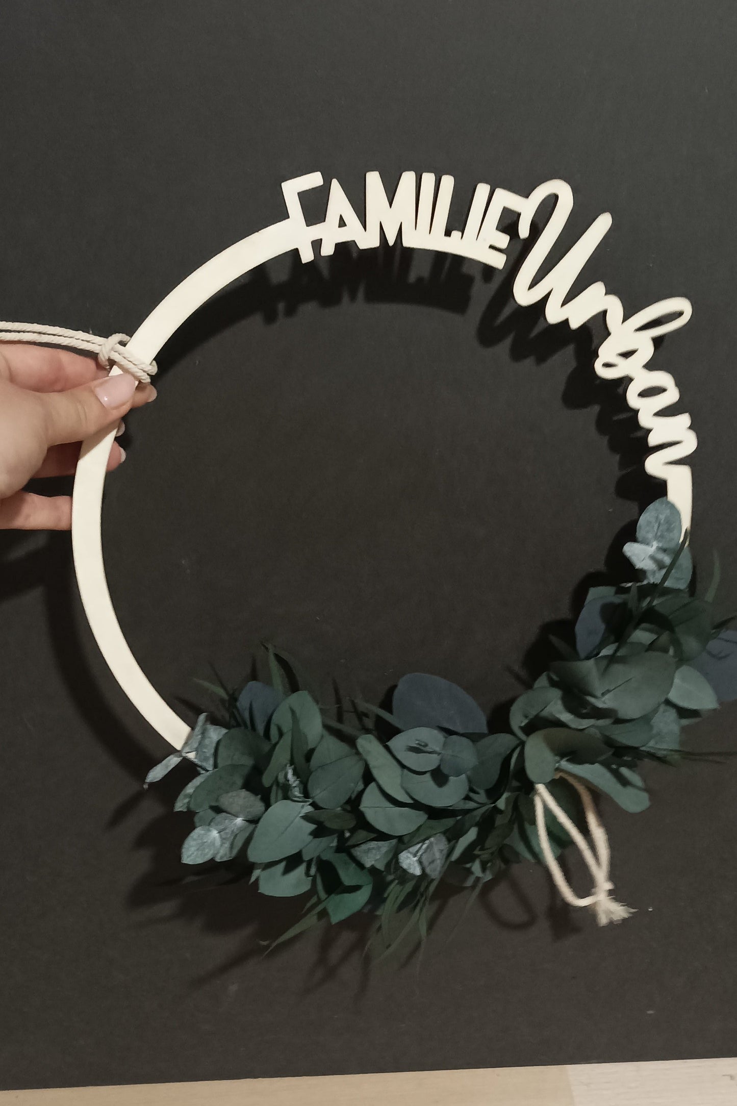 Floralhoop Türkranz - Familienname außen