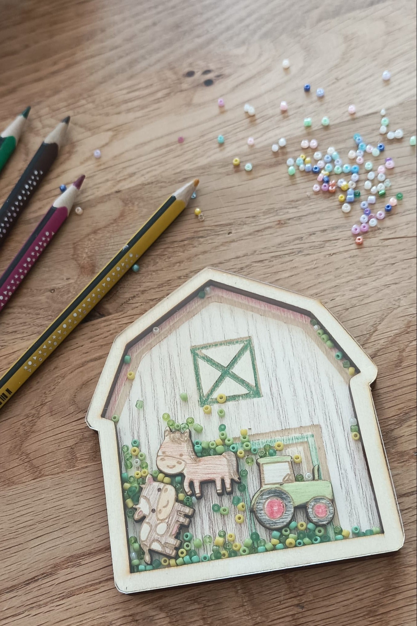 Schüttelbild Bastelset - Bauernhof