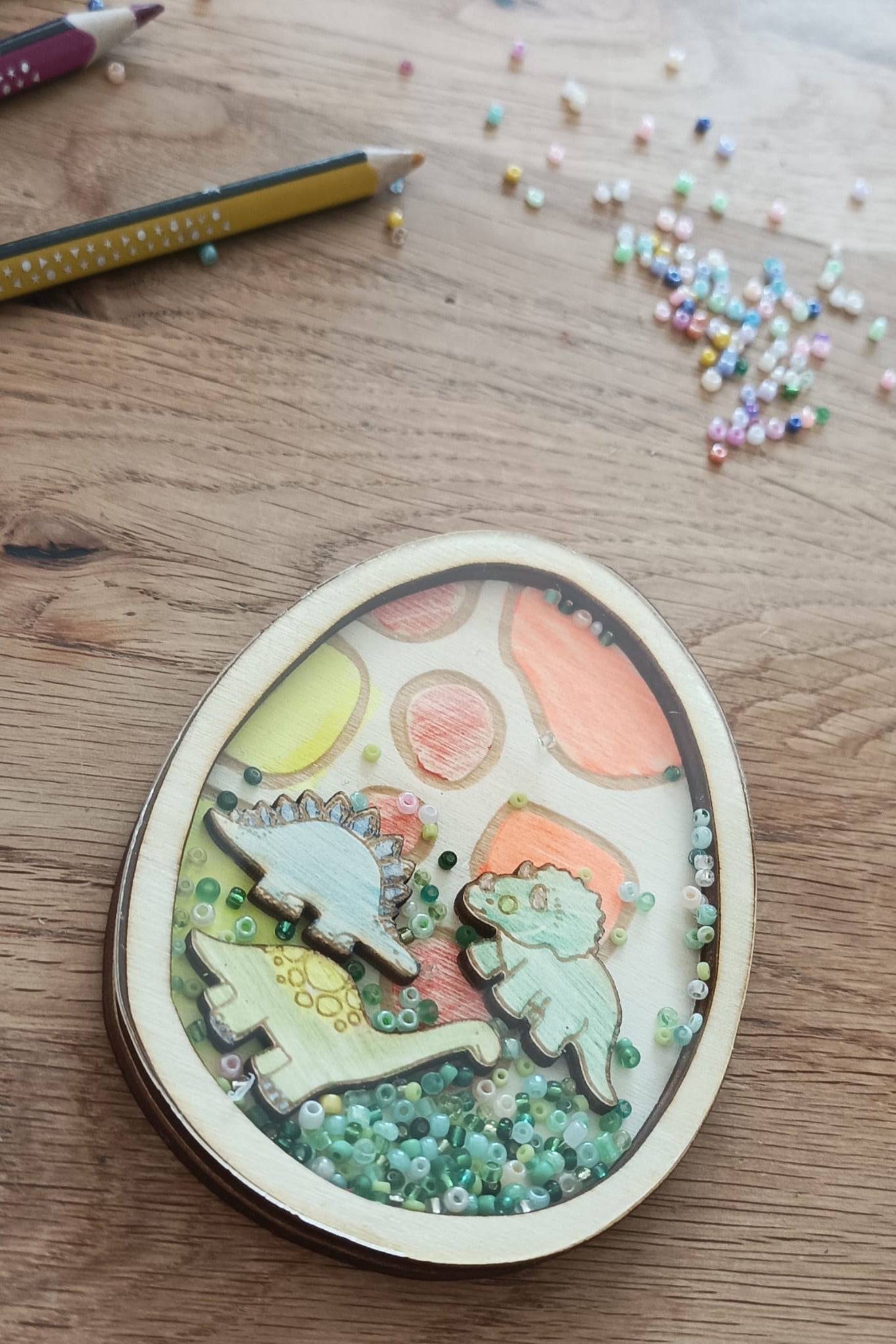 Schüttelbild Bastelset - Dino