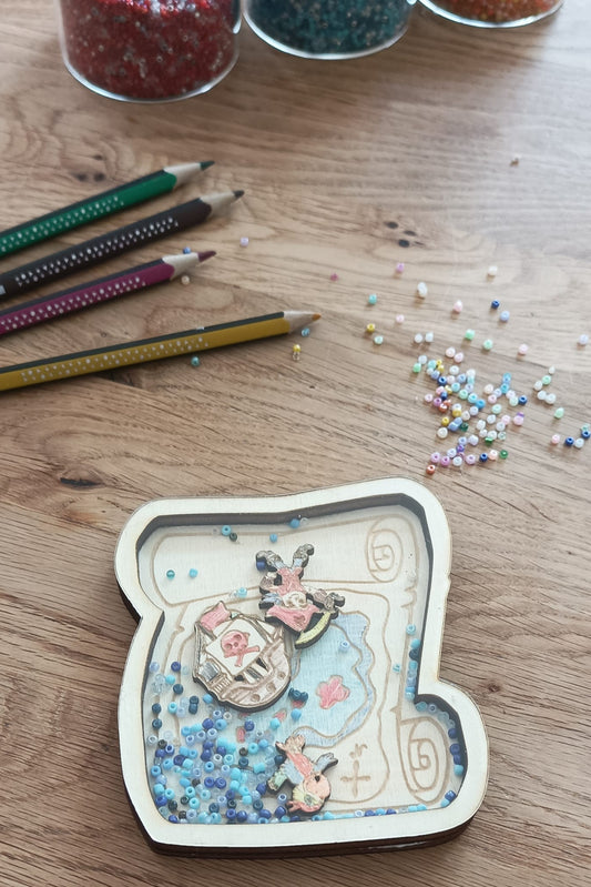 Schüttelbild Bastelset - Schatzkarte | Pirat