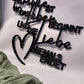Holzspruch - Familie ist wo das Leben beginnt