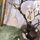 Osteranhänger Set 3 Hase NATUR oder Schwarz