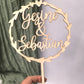 Caketopper - Herzrahmen personalisiert