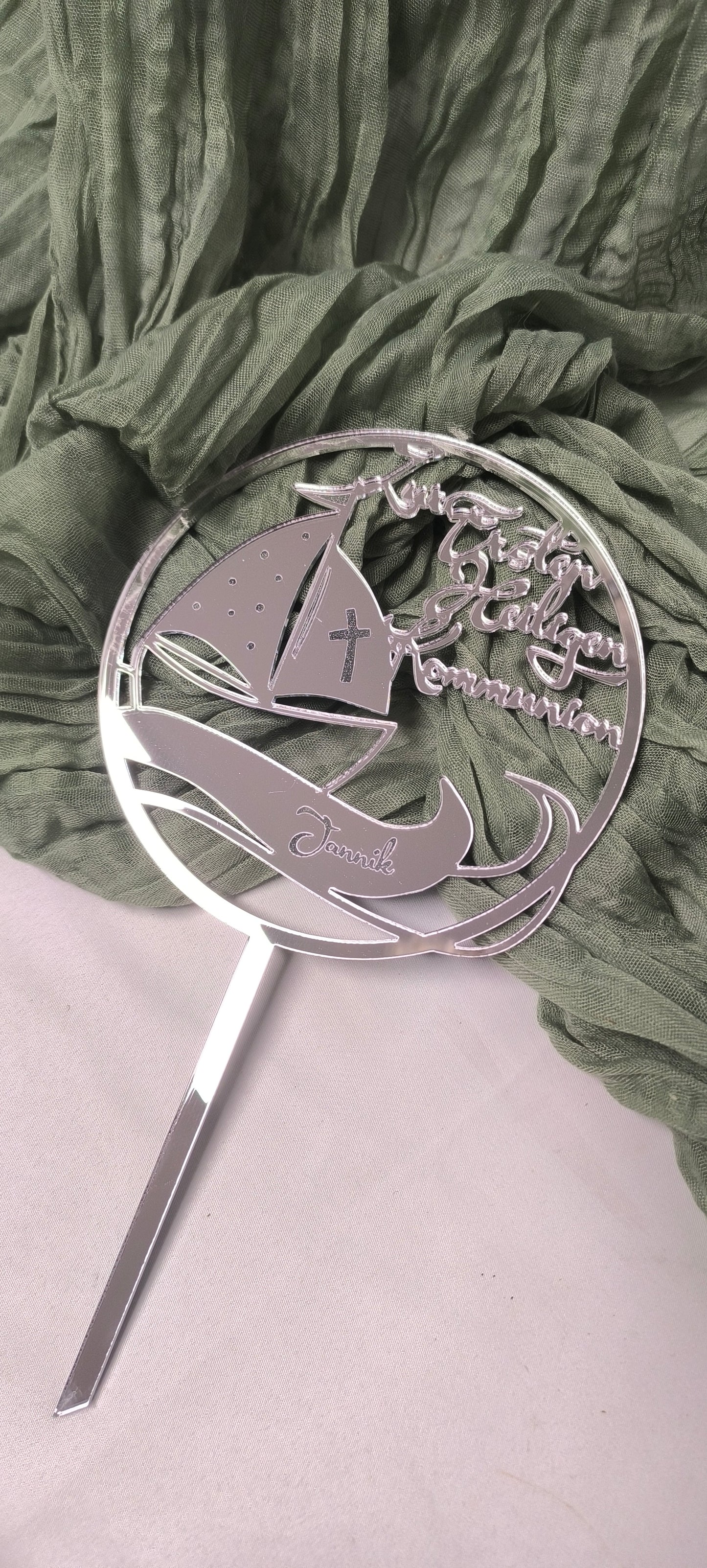 Caketopper Kommunion - Schiff - Zur Ersten Heiligen Kommunion