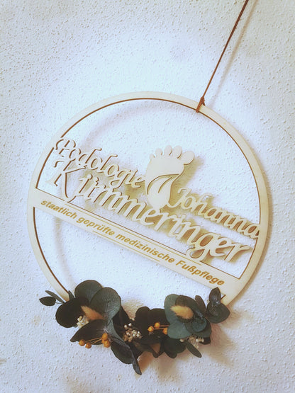Floralhoop Türkranz - Wunschmotiv